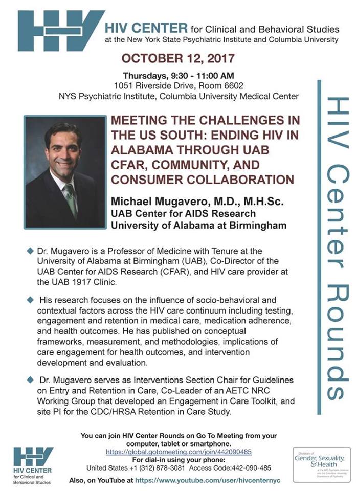 HIV Center Rounds Flyer